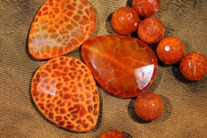 crackled fire agate